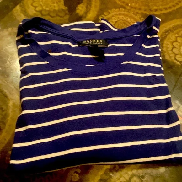 Blue and white women L Ralph Lauren Shirt - Picture 1 of 3